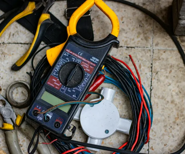 Portable appliance being tested and labelled